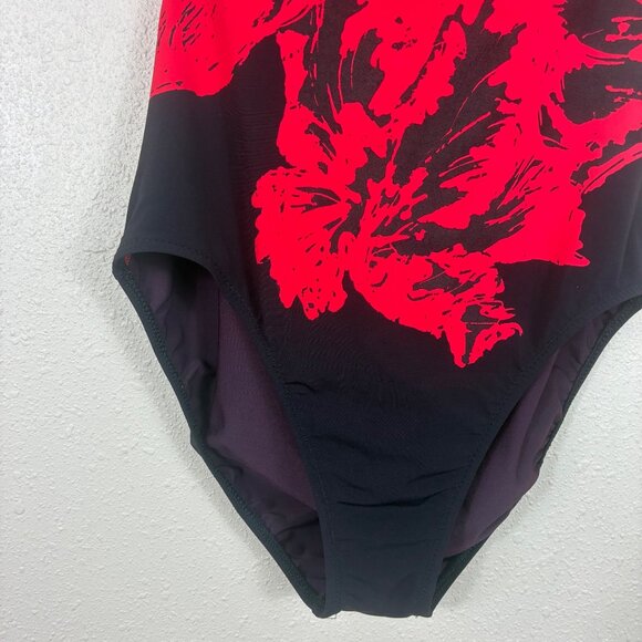 VTG Diva Studio Bandeau Straight Top One Piece Bathing Suit Sz 14 - Picture 2 of 10